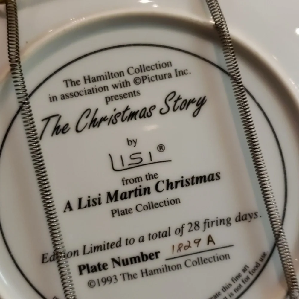 Set 6 ‎ Lisi Martin Christmas Collectible Plates